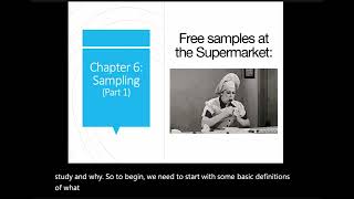 Lecture 6.1 Non-Probability Sampling Techniques