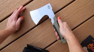 Gerber Pack Hatchet 31-00348 Stone washed stainless steel - video overview