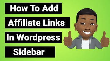 How To Add Affiliate Links To Wordpress Sidebar -  Without Coding!