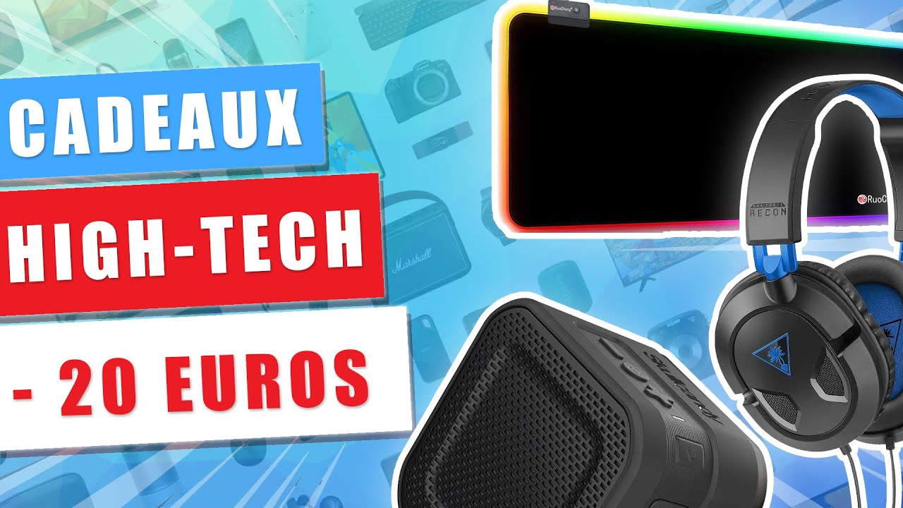 10 IDÉES CADEAUX HIGH TECH POUR NOEL A MOINS DE 20 EUROS ! 2021 YouTube