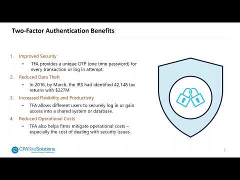 CPASS 091317 Improve your portal security with Two factor Authentication TFA 1