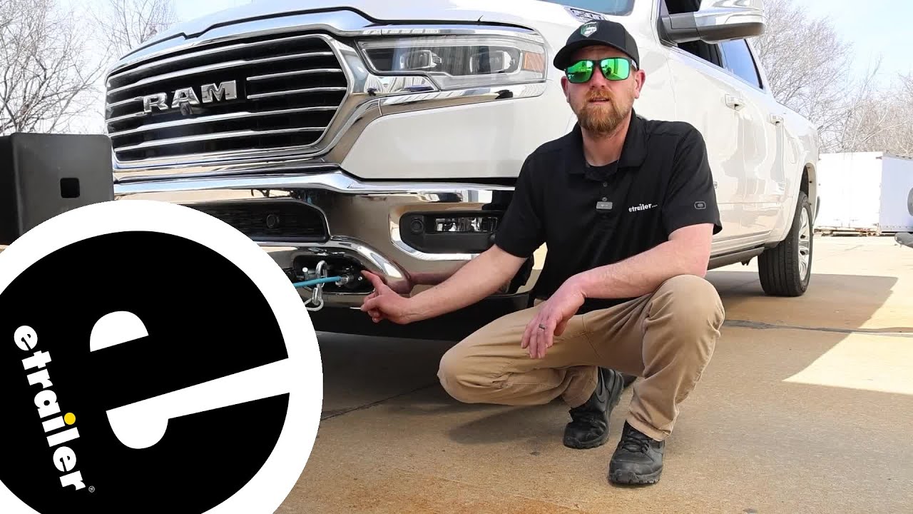 Set up: Pollak 6-Pole, Round Pin, Plastic Trailer Wiring Socket w/ Rubber Boot on a 2019 Ram 1500