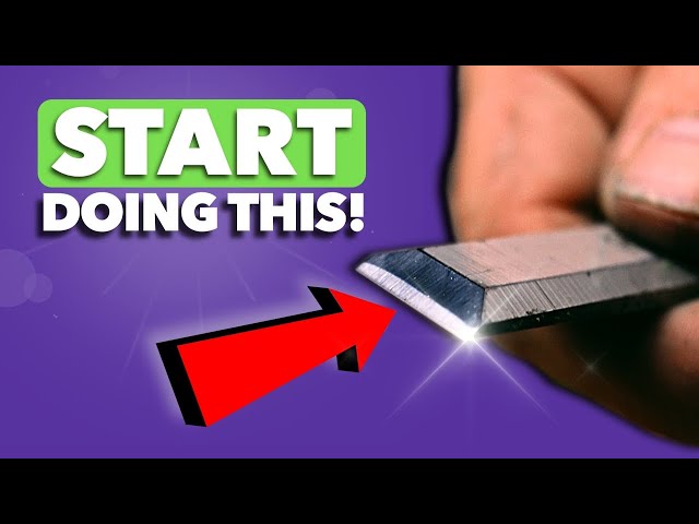 How To Sharpen A Chisel Incredibly Sharp For $25 / Scary Sharp Sharpening  Method For Chisels 