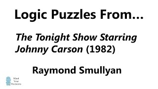 Logic Puzzles From The Tonight Show, 1982