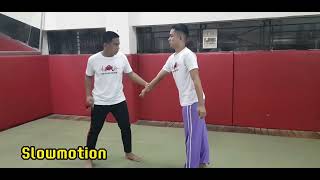 integrated techniques of 3 steps self-defense for PE 101 Video Task