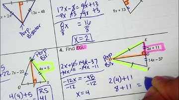 4.2 Notes: (Part 1) Perpendicular Bisectors