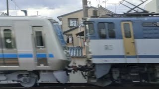 【甲種輸送】小田急5000形甲種輸送　車内から