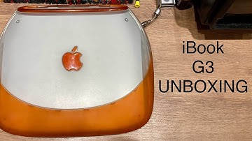 Apple iBook G3 Clamshell Tangerine Laptop Unboxing