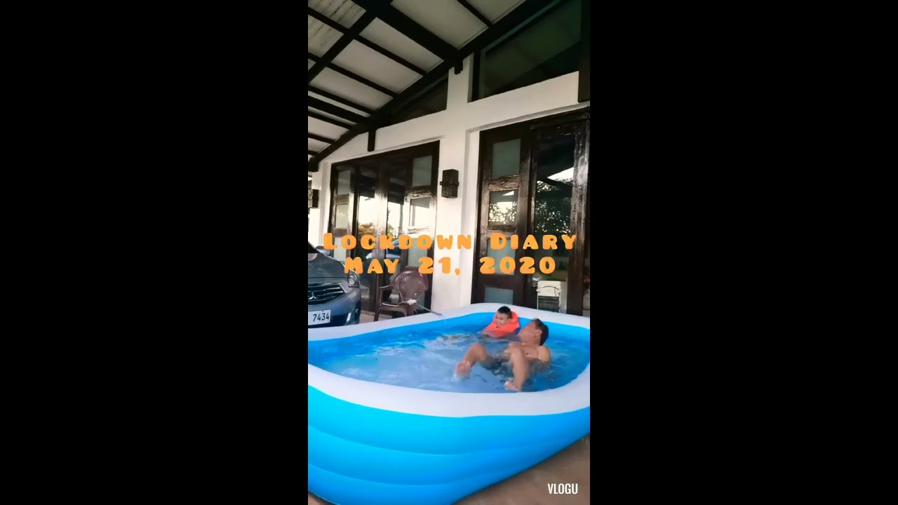 Tiktok While Indoor Swimming With Our Family During Lockdown Due To