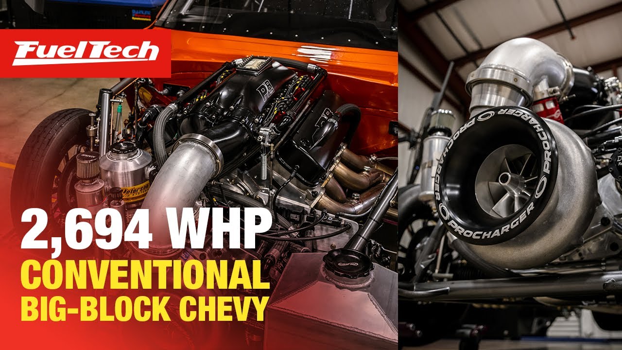 FRESH PLR RED PROCHARGED 572CI 4.840 BIG BLOCK CHEVY - Proline Racing