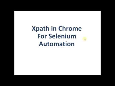 Video: Bagaimana cara menemukan xpath suatu elemen di Chrome?