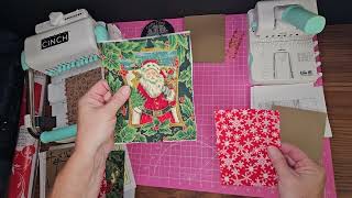 Fabric covered notebook / journal using a Cinch OR Mini Cinch. We R Memory.
