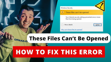 HOW TO FIX | THESE FILES CAN