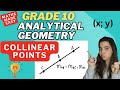 Analytical Geometry Collinear Points Grade 10 Maths