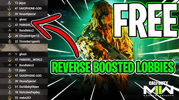 How to REVERSE BOOST/Get EASIER LOBBIES in MW2 | VPN + XP FARMING GLITCH