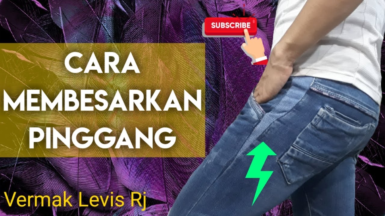 Cara Membesarkan Pinggang Celana Jeans Yang Rapih Youtube