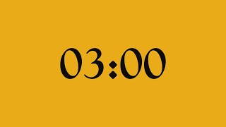 3-Minute Countdown Timer | Bee Yellow × Smoky Black