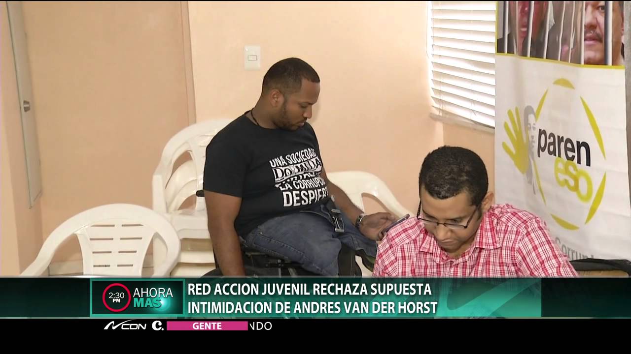 Red Acción Juvenil reacciona a supuesta intimidación de Andrés Van der Horst