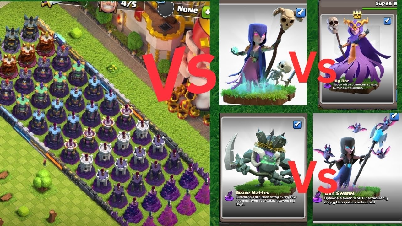 Testing ALL Clash Witches Against Wizard Towers – Shocking Results! ⚡