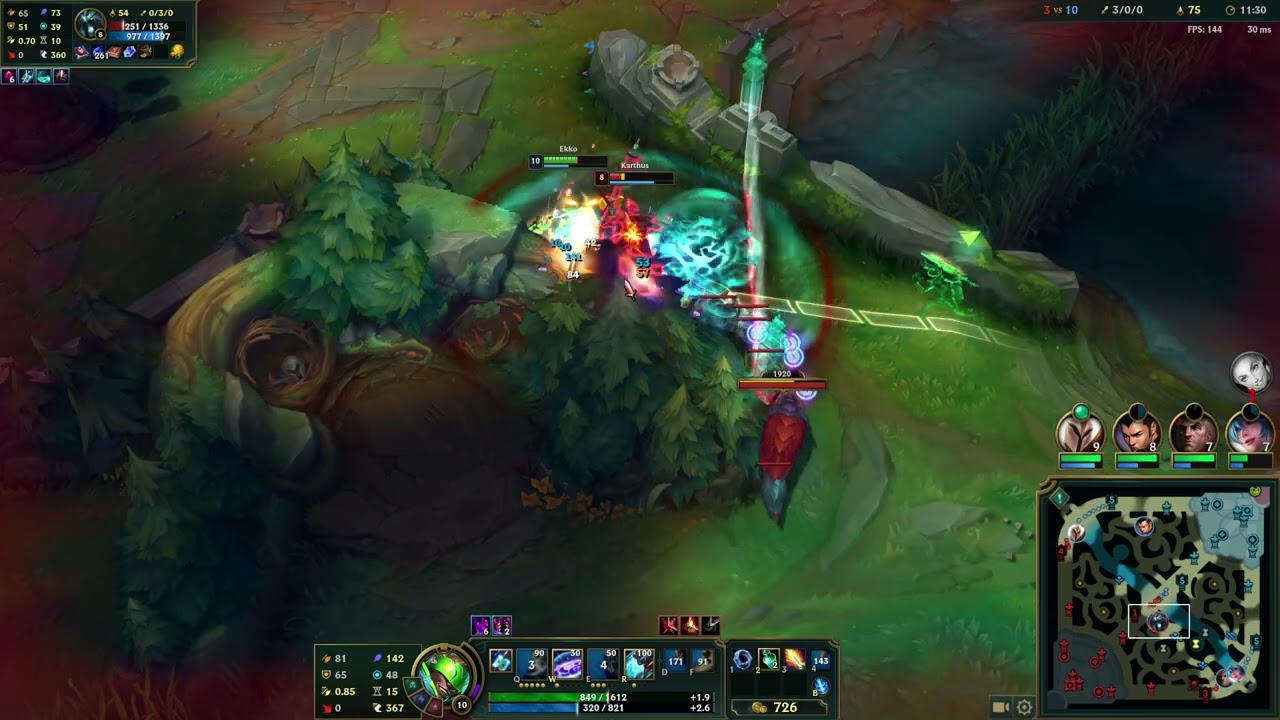 B3 Ekko vs Karthus (W) 14.3