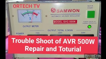 Tutorial of how to adjust output Voltage for AVR Samwon