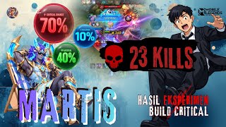 GAMEPLAY MARTIS BUILD HARAM AUTO WIN‼️