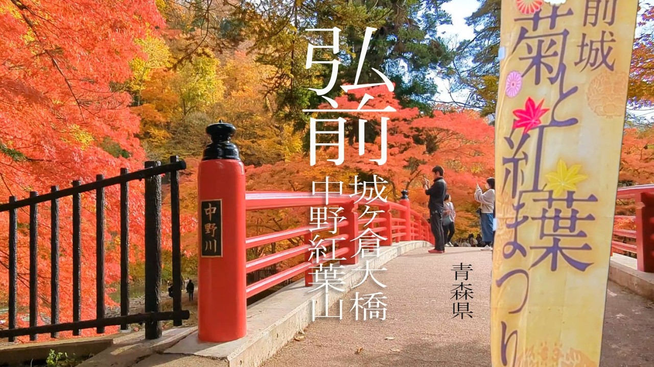 11 月青森県睇紅葉 - 弘前紅葉祭、中野紅葉山、城倉大橋 Fall Foliage at Aomori in November