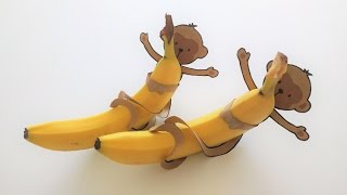 Printable Monkeys for Banana Treats