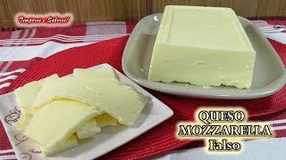 QUESO MOZZARELLA FALSO, el queso más fácil de hacer y muy delicioso