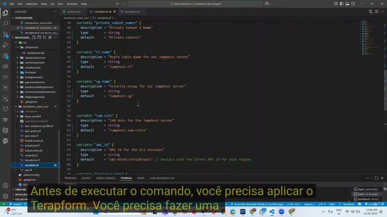01 - Projeto DevOps: Pipeline CI/CD de Microserviços | Parte 1: Infraestrutura com Terraform