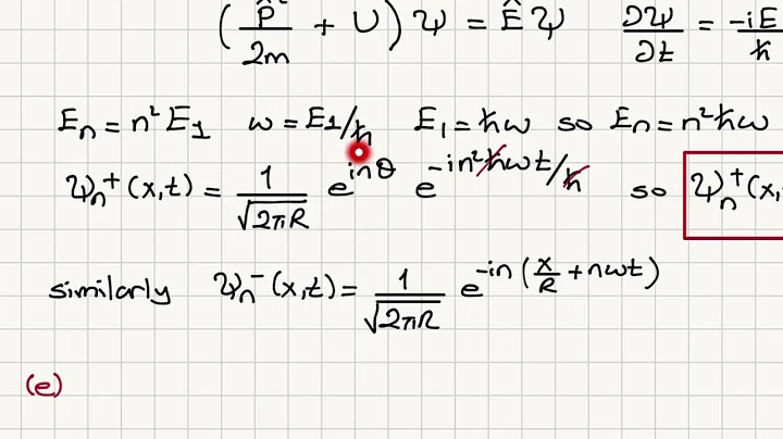 A Free Particle on a Circle - 2
