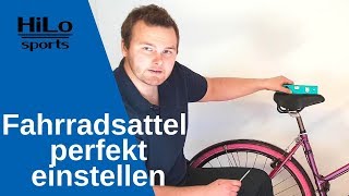 Fahrradsattel einstellen: Höhe und Neigung perfekt auf dich abgestimmt