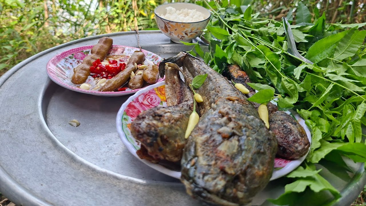 TƯ LANG THANG #ĂN CƠM CÁ LÓC CHIÊN XÙ NƯỚC MẮM ME TRÁI 