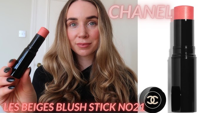CHANEL LES BEIGES BLUSH STICK NO23 -- DEMO & SWATCHES -- CHANEL SHEER BLUSH.  