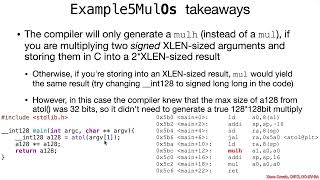 Arch1005: RISC-V Assembly 11 MulDivRem 05 Example5Mul.c 2