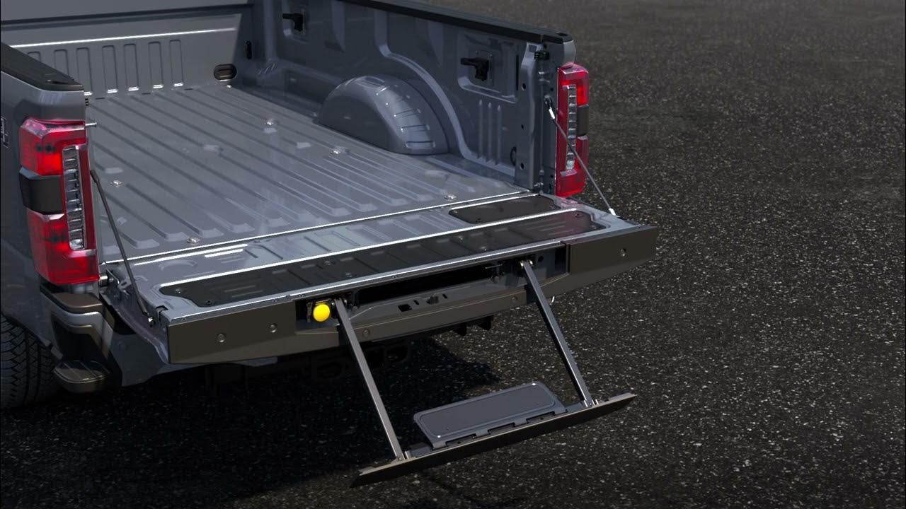 Ford Super Duty® Integrated Tailgate Step - YouTube