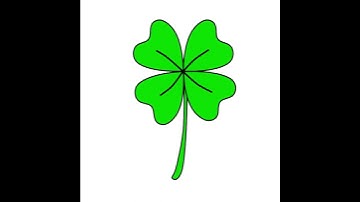 How to Draw a Clover Step by Step #htdraw #clover #StPatricksday #stepbystep #shorts
