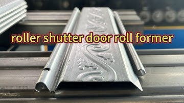 roller shutter door roll forming machine with S patterns / holes/ notches punching