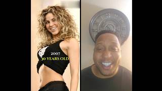 Celebrity Shakira Then and Now (REACTION) #shorts #reaction #transformation #nostalgia #shakira #memories Wealth