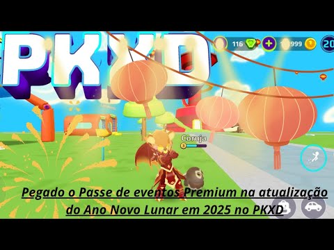 Pegado o Passe de eventos Premium na atualização do Ano Novo Lunar em 2025 no PKXD