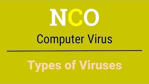 Types of Computer Viruses | Virueses | NCO