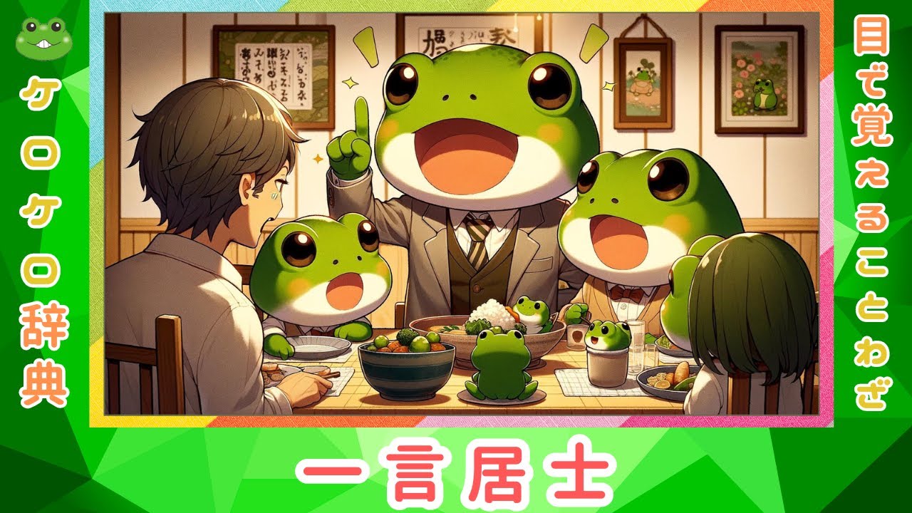 一言居士 意味と例文 ことわざと四字熟語のケロケロ辞典