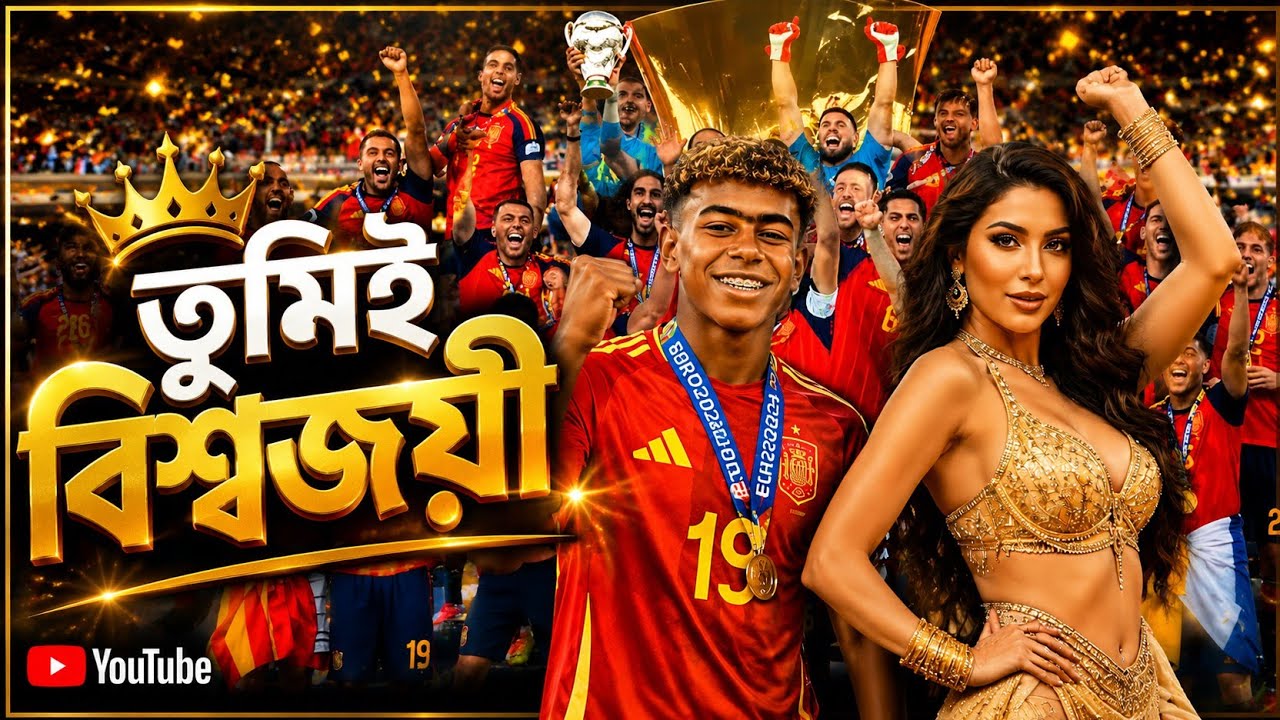 তুমিই বিশ্বজয়ী! 🏆 ইয়ামাল ও নোরা | Spain Champions | Football Celebration 2026