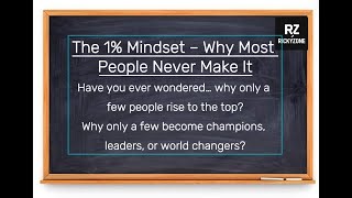 The 1% Mindset – Why Most People Never Make It | RickyZone Motivation