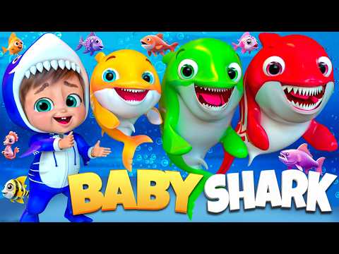 Baby Shark Splash Doo Doo , Happy Birthday Song - Nursery Rhymes - #nurseryrhymes #shorts #kids