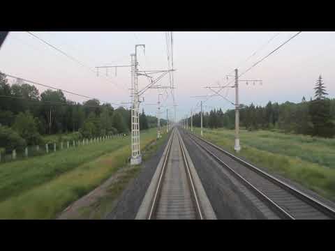 Прибытие в Чудово-Московское на поезде Москва - Петрозаводск