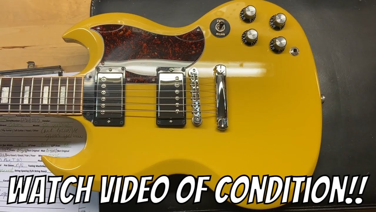 2019 Gibson CME Exclusive SG Standard Gloss Yellow