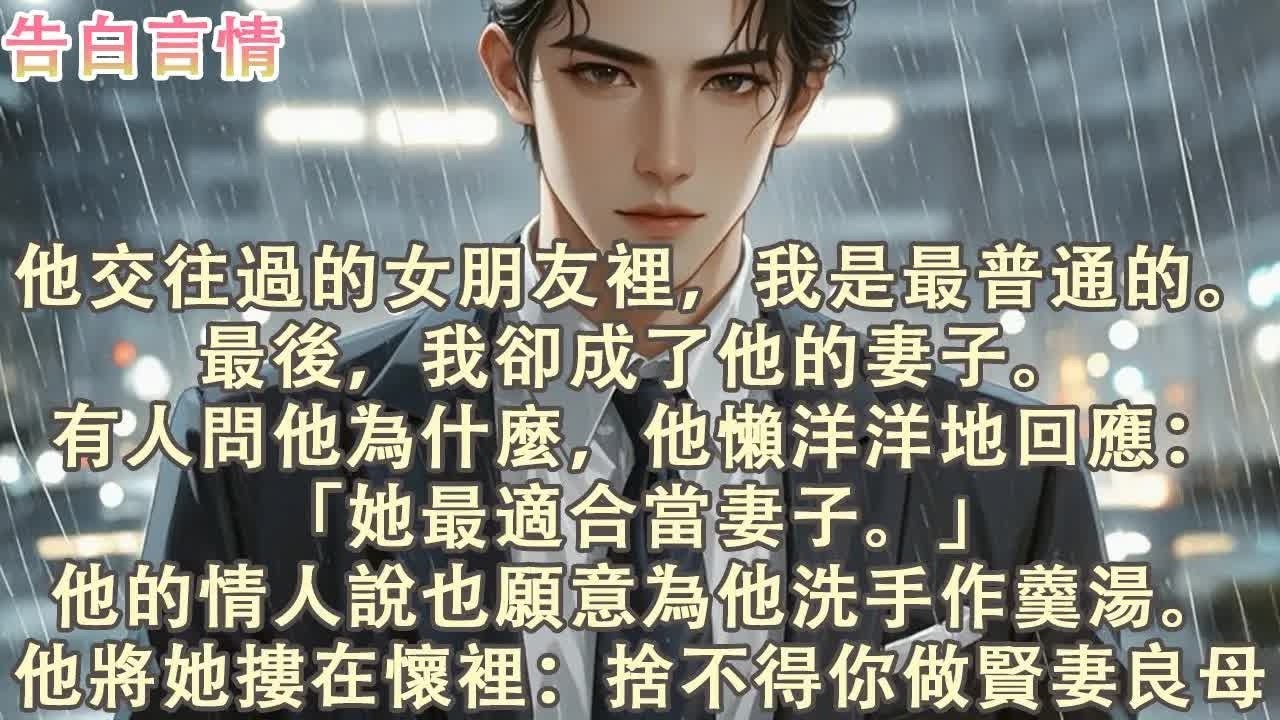 我最普通，却成了正妻 #完结 #一口气看完 #小说推荐 #言情 #爽文 #打脸