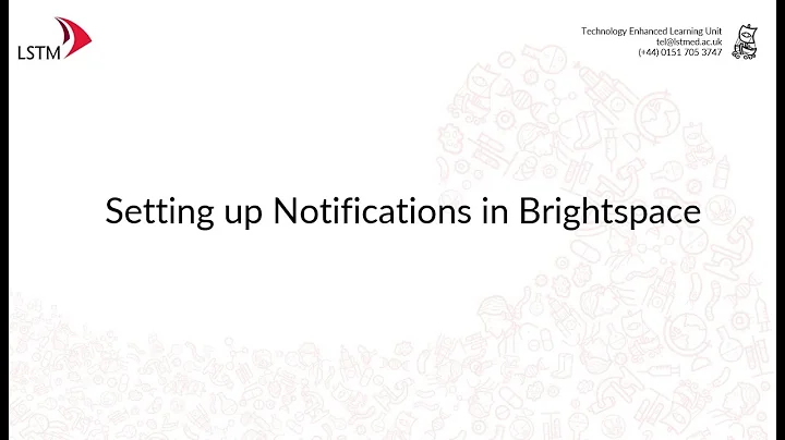 Setting up Notifications in Brightspace