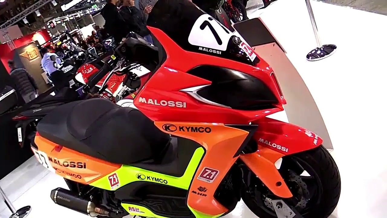 2018 Kymco Downtown 350 Malossi ABS Complete Accs Series Lookaround Le Moto  Around The World - YouTube